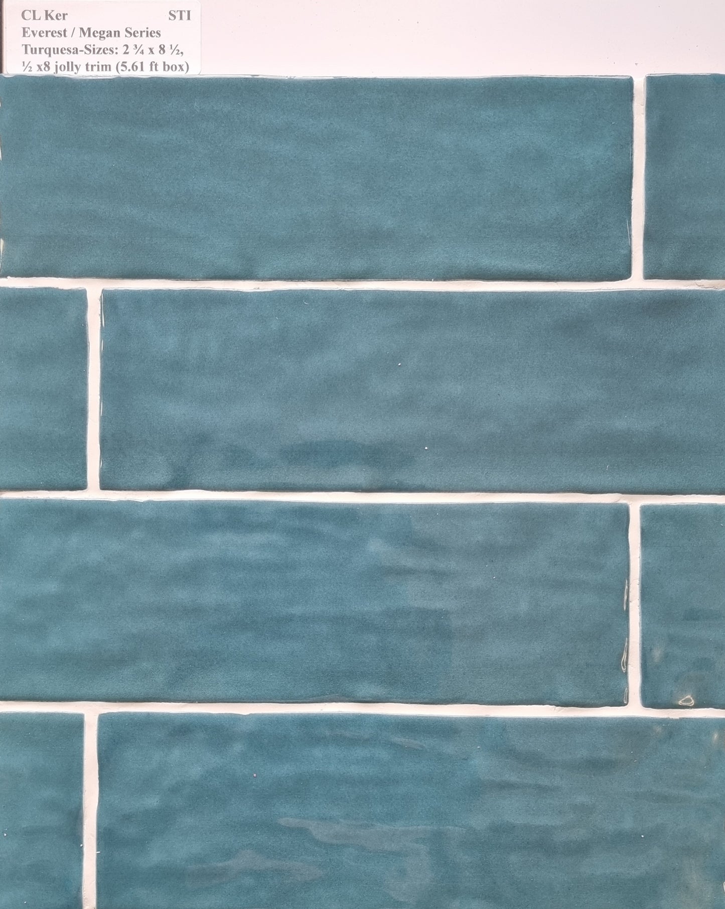 1/2 x 8 1/2 EVEREST TURQUESA JOLLY TRIM  - CL KER