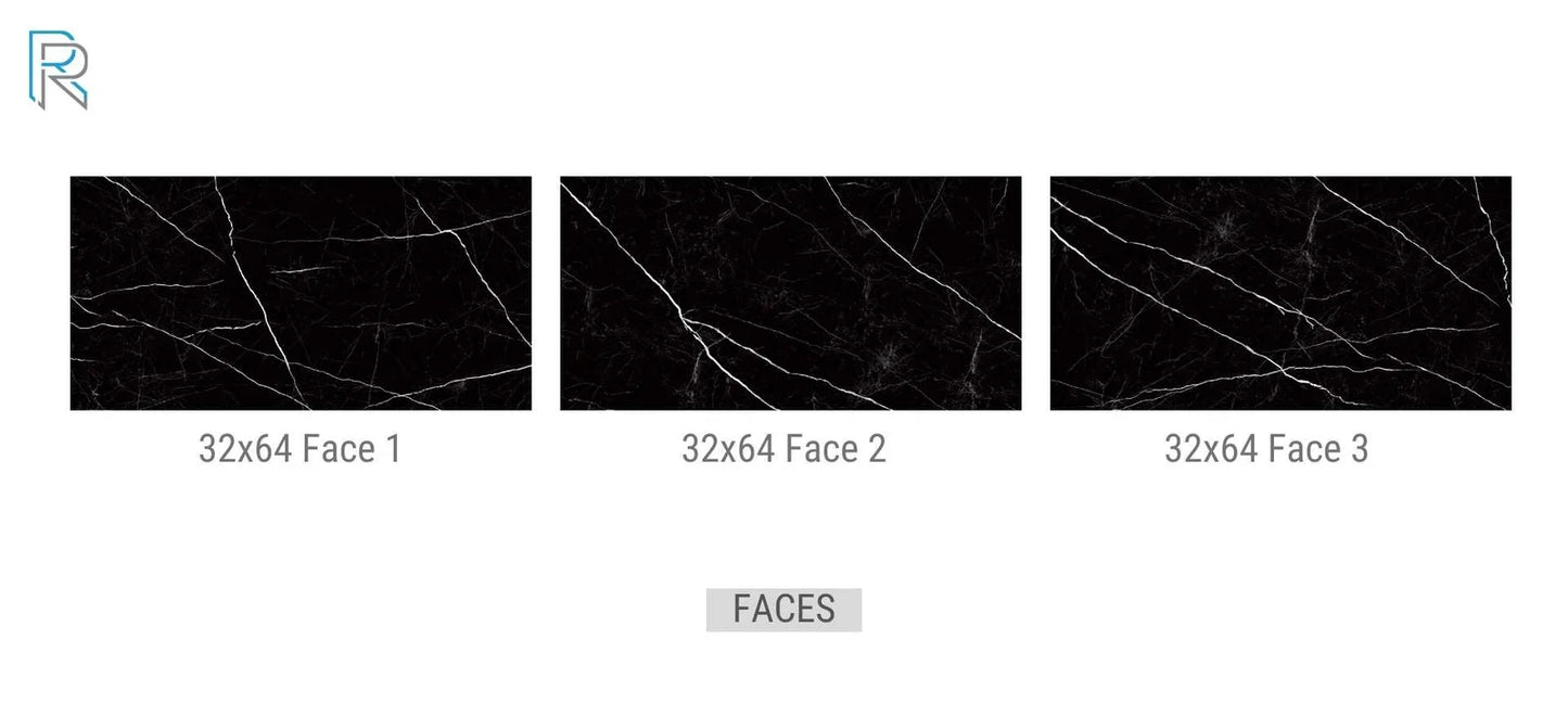 NERO MARQUINA - 32X64 POLISHED