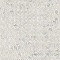 CARRARA MATTE PENNY ROUND