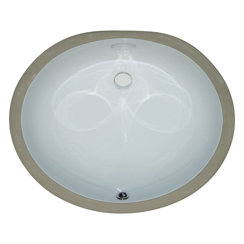 VANITY WHITE OVAL 1714