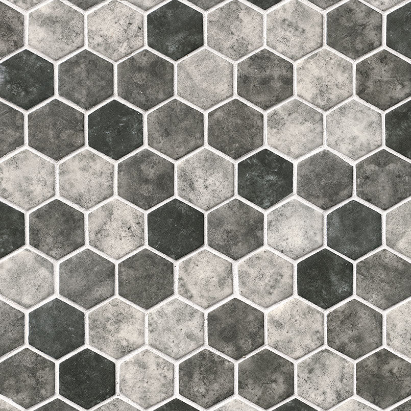 URBAN TAPESTRY HEXAGON MOSAIC TILE