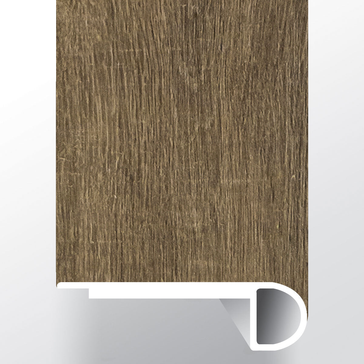 WALNUT WAVES EASED EDGE STAIRNOSE (FLUSH) - PRESCOTT LUXURY VINYL