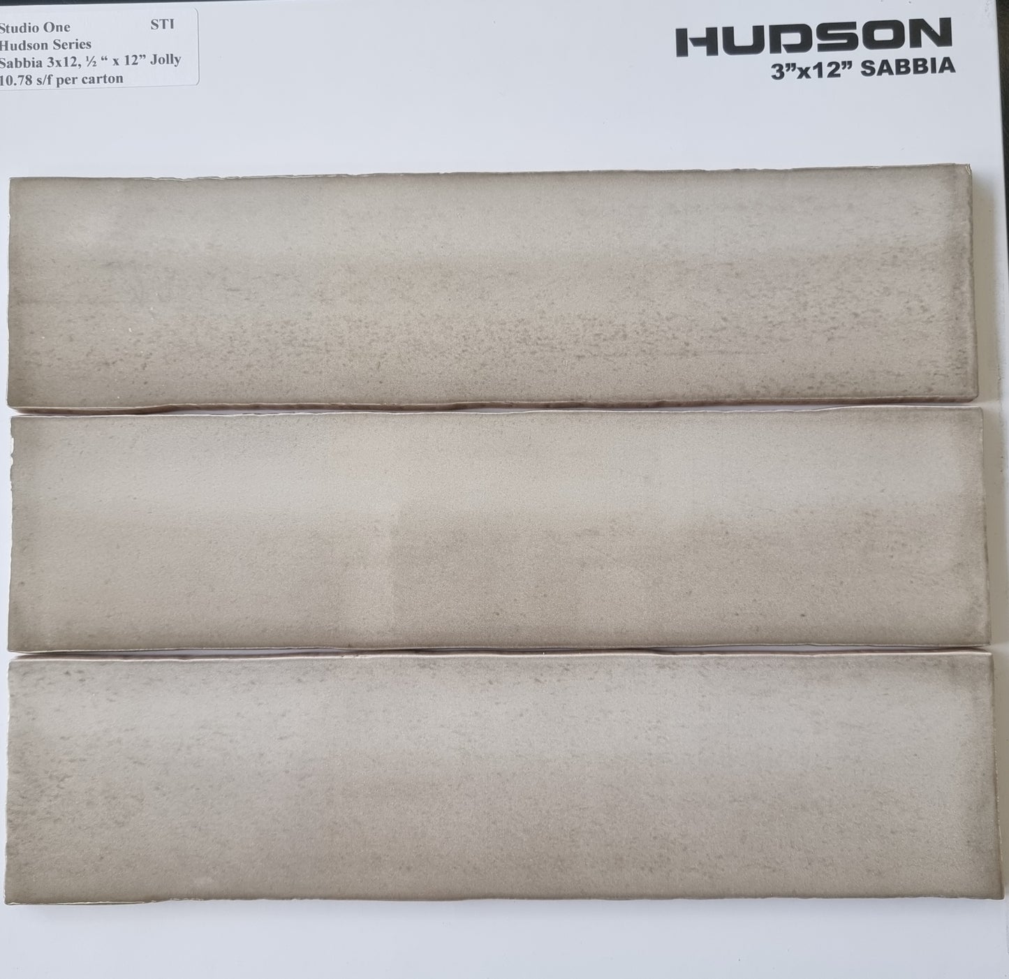 1/2 X 12 HUDSON SABBIA JOLLY - STUDIO ONE HUDSON