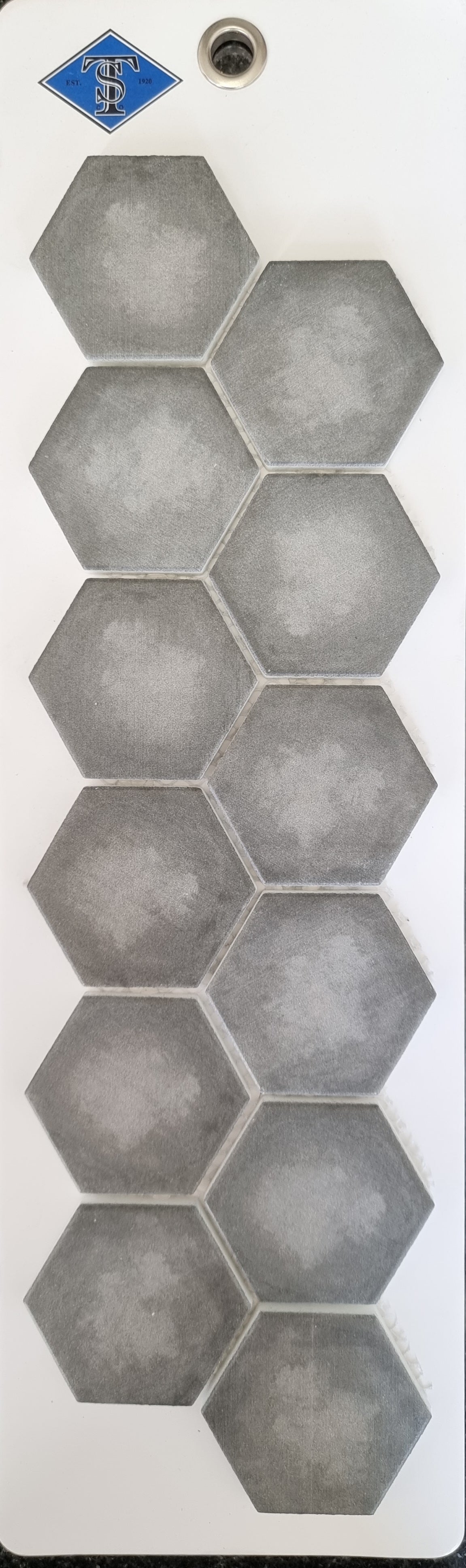 2" Hexagon DK Grey Cement - Arvex Sierra Series