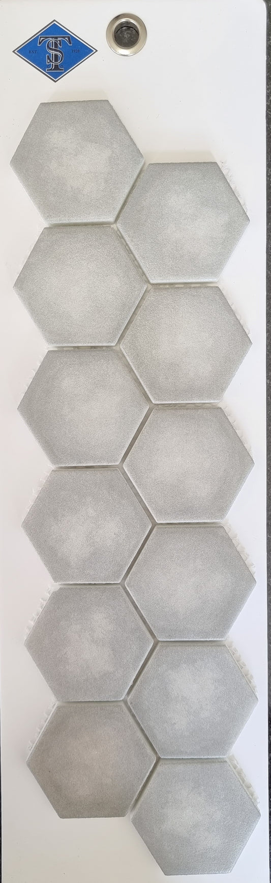 2" Hexagon Silver Cement - Arvex Sierra Series