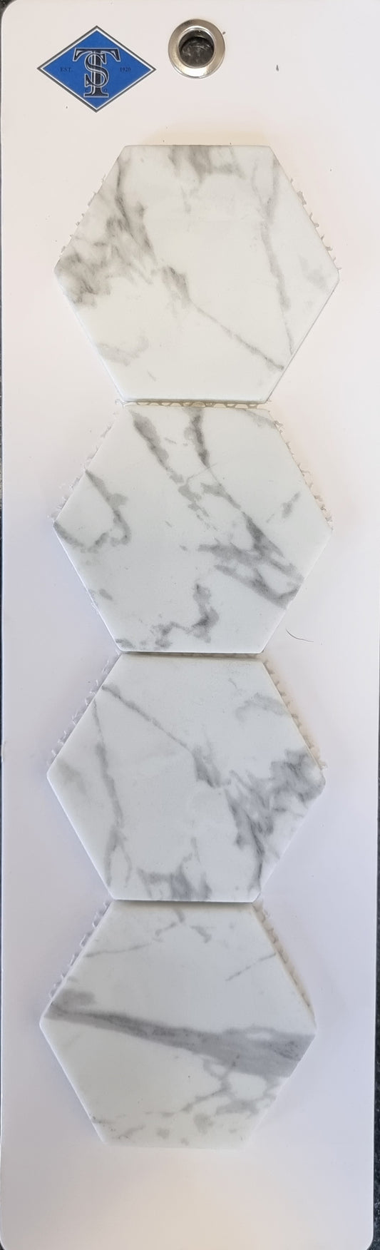 3" Hexagon Carrara - Arvex Sierra Series