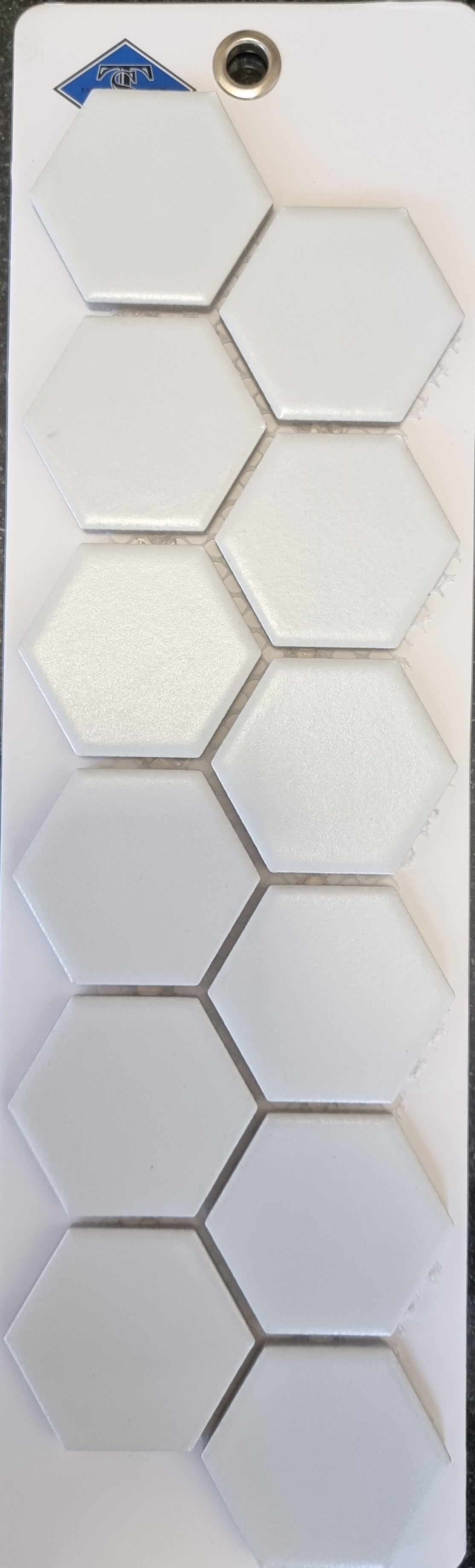 2" Hexagon White Matt - Valley View Mosaic