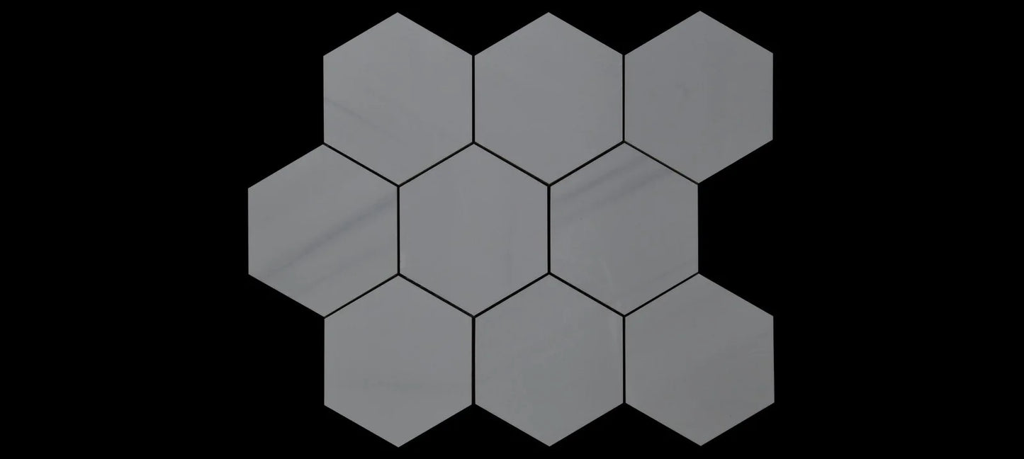 BIANCO DOLOMITI MOSAIC HEXAGON 12X10