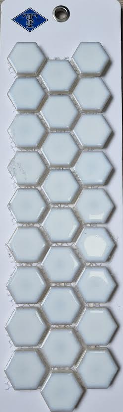 1" Hexagon YA74 White - Arvex Sierra Series