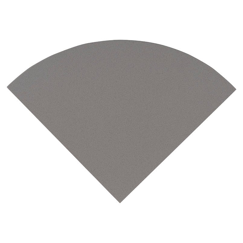 ENGINEERED GRAY 9" RADIUS CORNERSHELF POLISHED