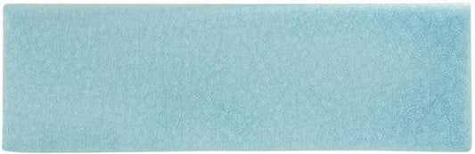 WHITE BODY WALL -  MEDITERRANEA - 2.5" x 8" TURQUOISE