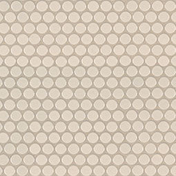 ALMOND GLOSSY PENNY ROUND MOSAIC