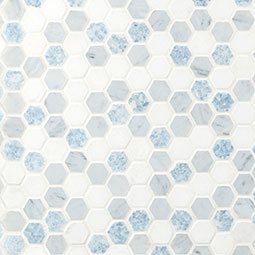 AZULA HEXAGON MOSAIC TILE