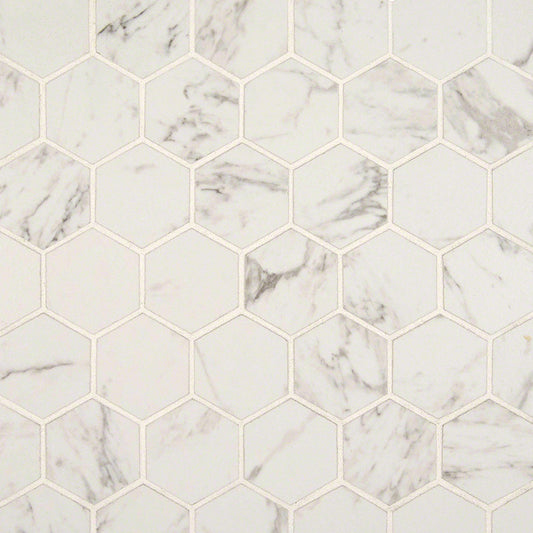 PIETRA CARRARA 2X2 HEXAGON MOSAIC