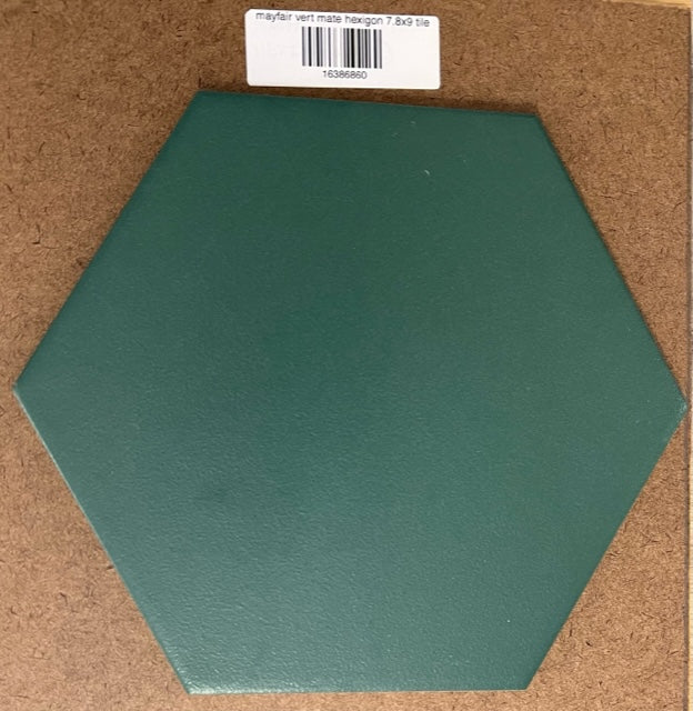 mayfair vert mate hexigon 7.8x9 tile