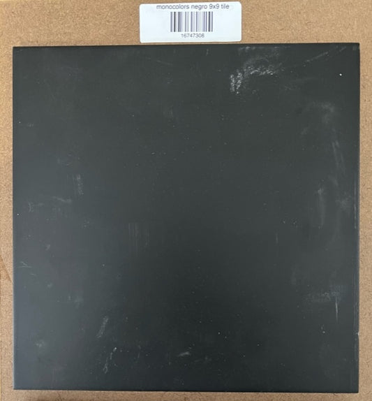 monocolors negro 9x9 tile