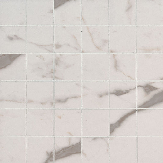 WHITE VENA 2X2 MOSAIC